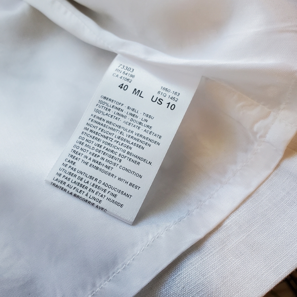 Sonia Bogner Linen Embroidered Jacket - Picture 9 of 10